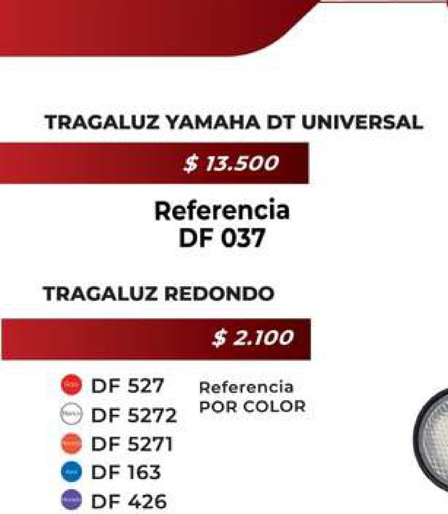 Tragaluz Yamaha DT universal DF 037