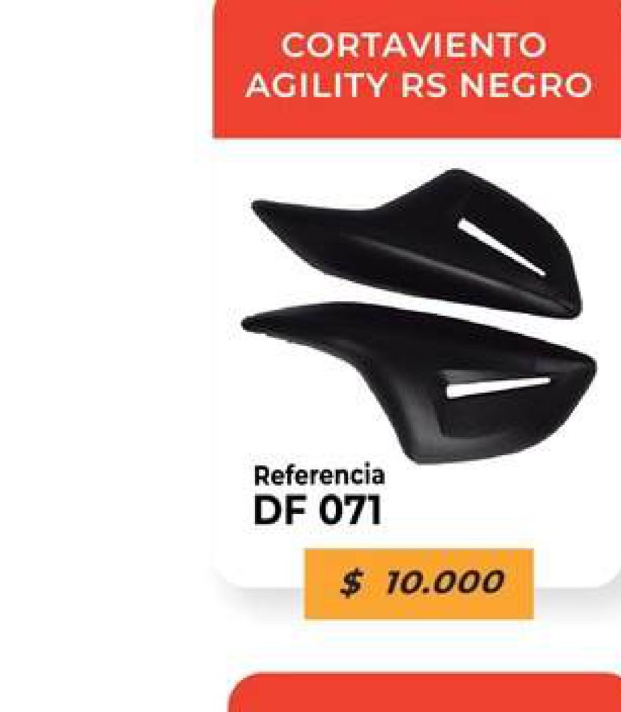 Cortaviento Agility Street negro DF 071