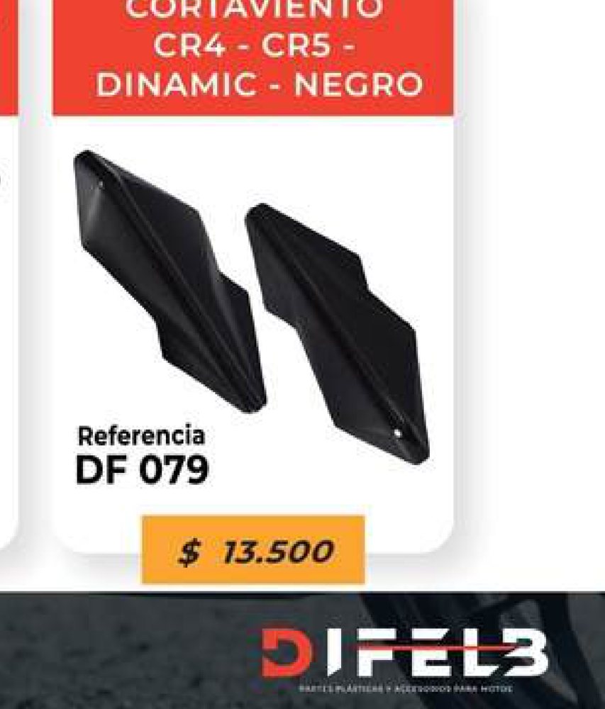 Cortaviento CR4 - CR5 - Dinamic negro DF 079