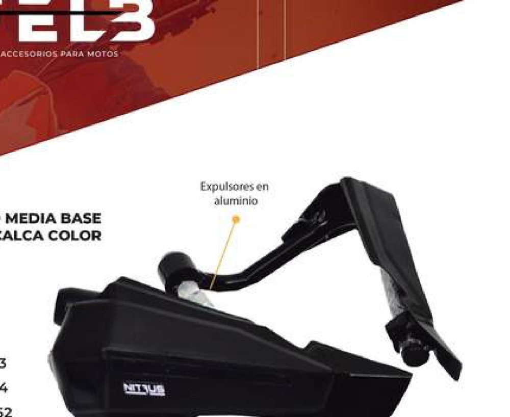Cortaviento media base Nitrus negro calca color (expulsores en aluminio) DF 110