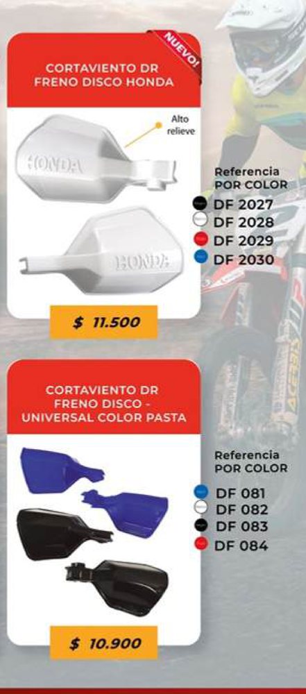 Cortaviento DR freno disco Suzuki universal (alto relieve) DF 2031