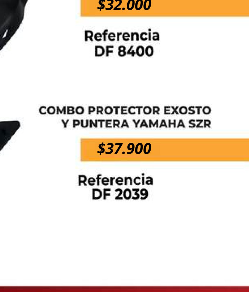 Combo protector exosto + puntera Yamaha SZR DF 2039
