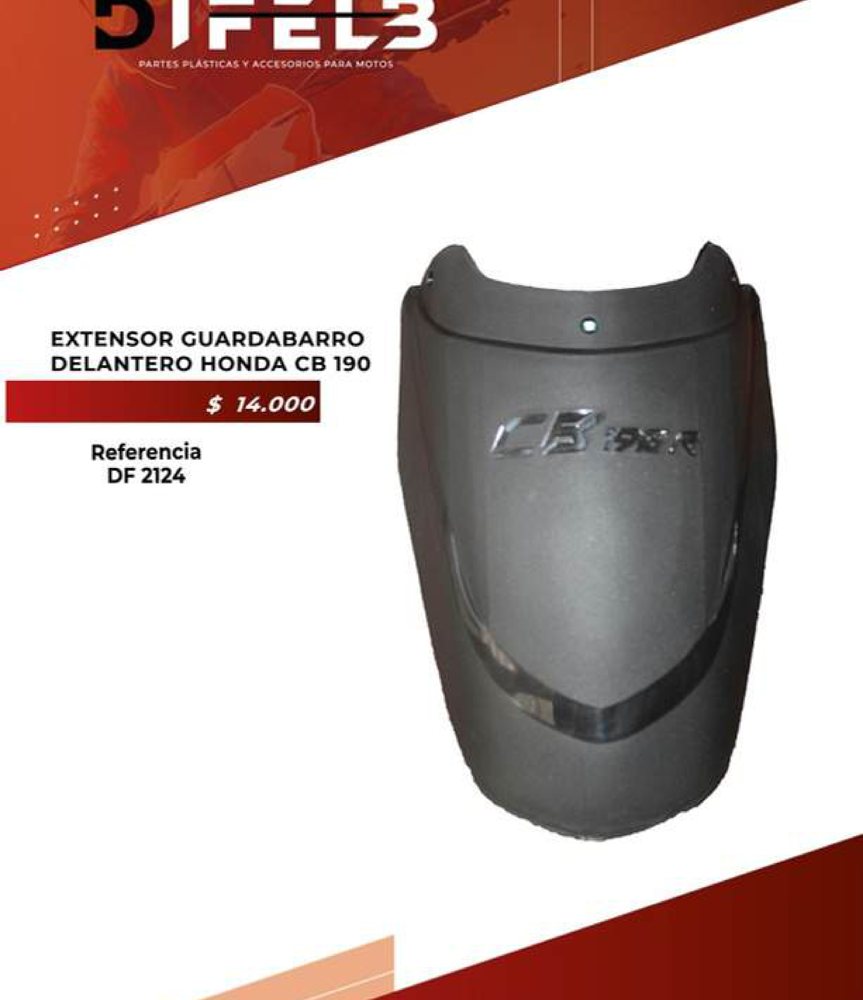 Extensor guardabarro delantero Honda CB 190 DF 2124