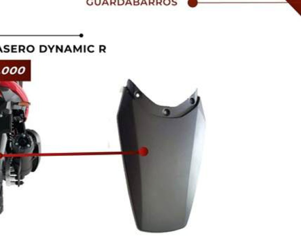 Guardabarro trasero Dynamic R DF 2136
