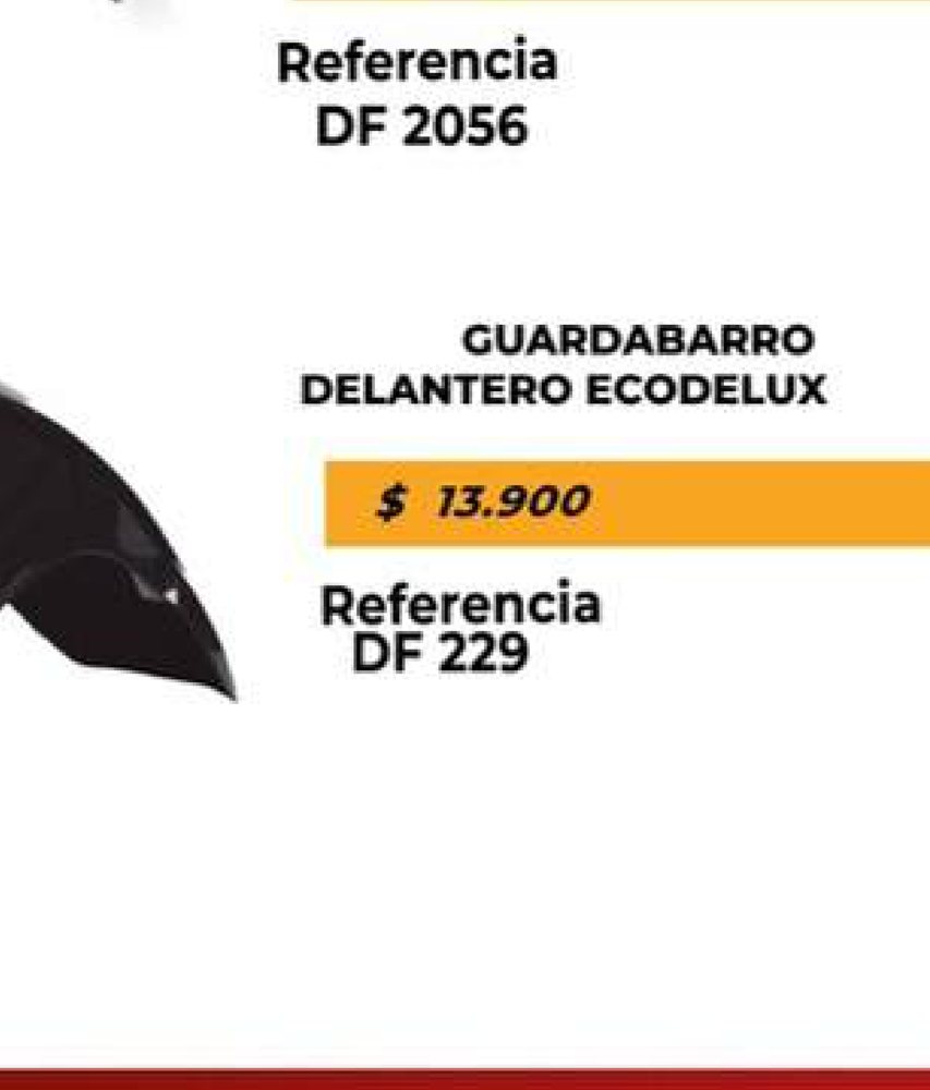 Guardabarro delantero Eco Deluxe DF 229