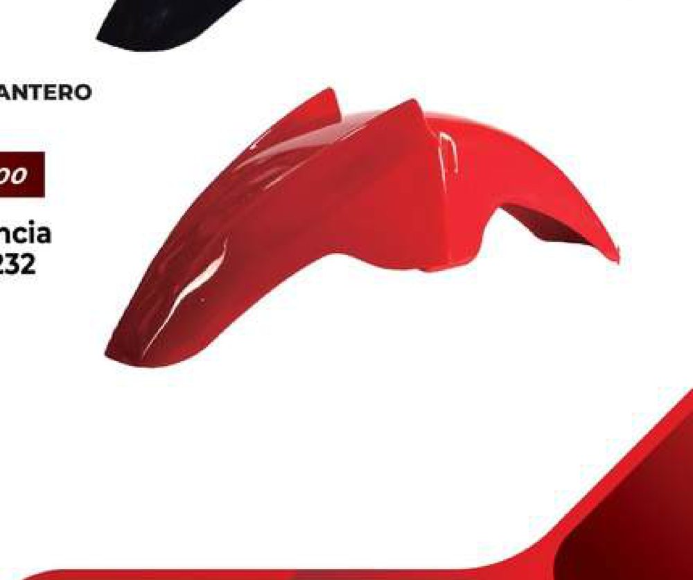 Guardabarro delantero Evo NE rojo DF 232