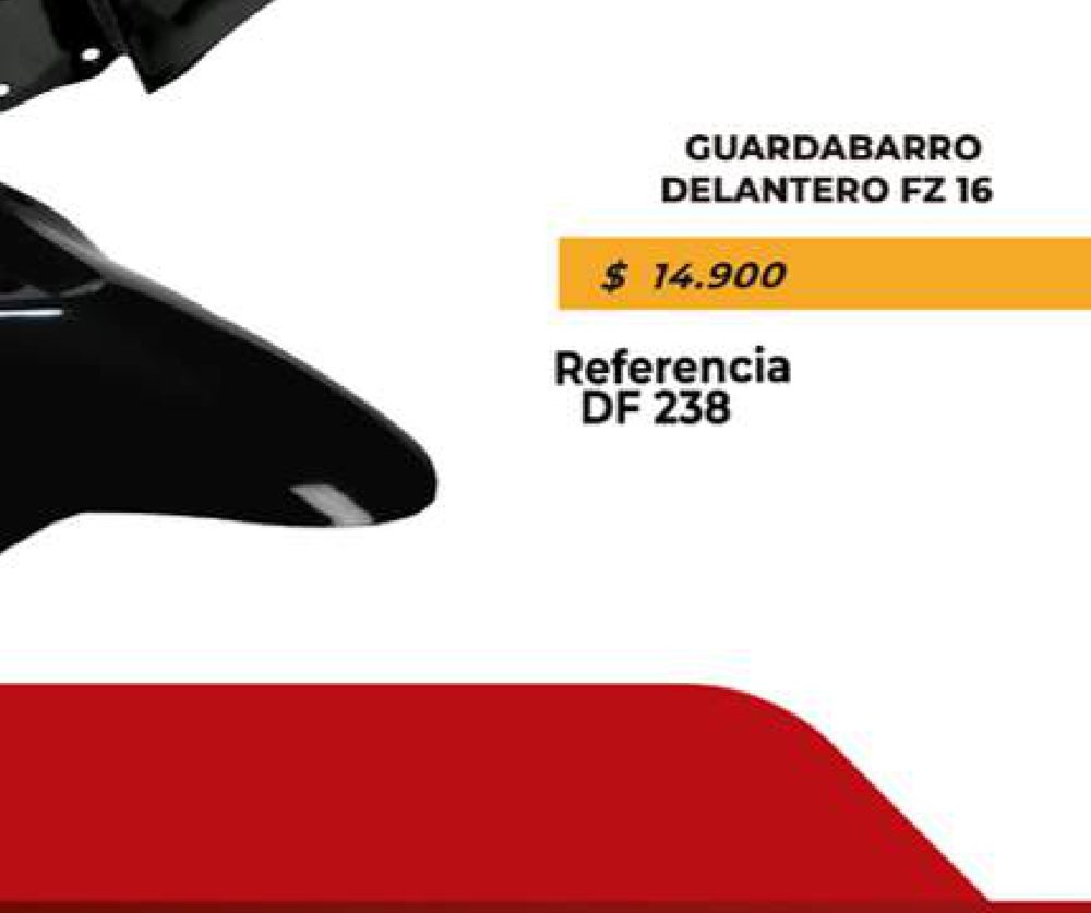 Guardabarro delantero FZ 16 DF 238