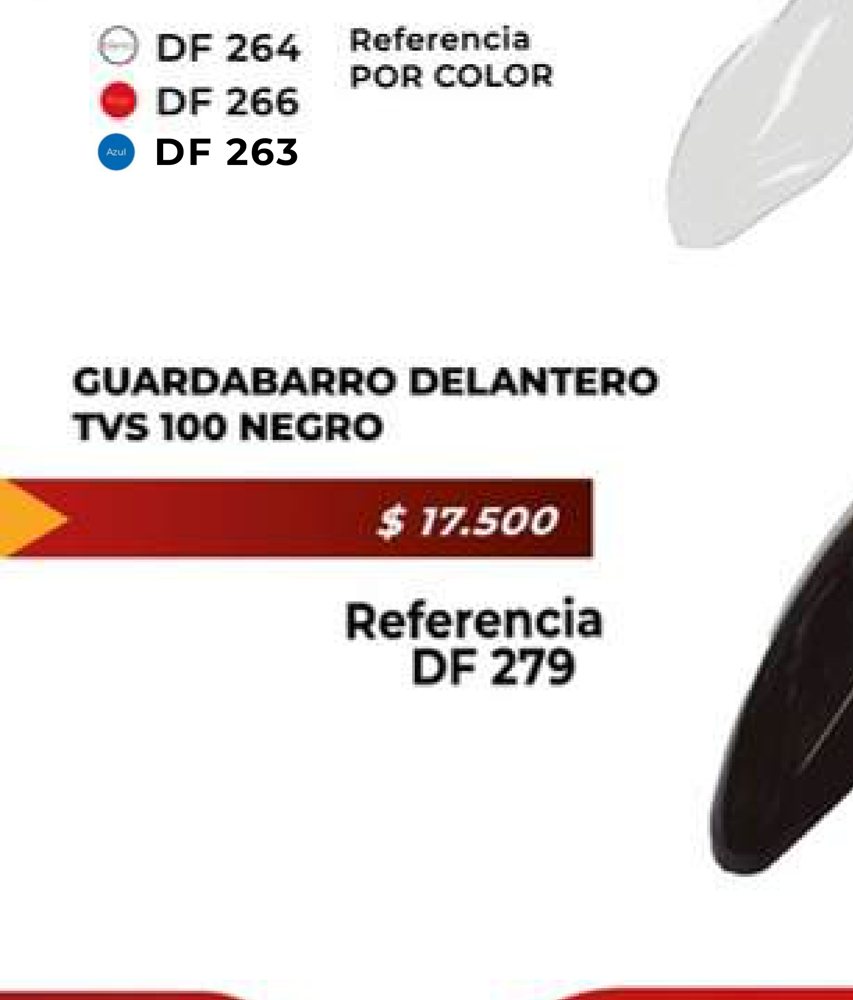 Guardabarro delantero punta diamante DF 264