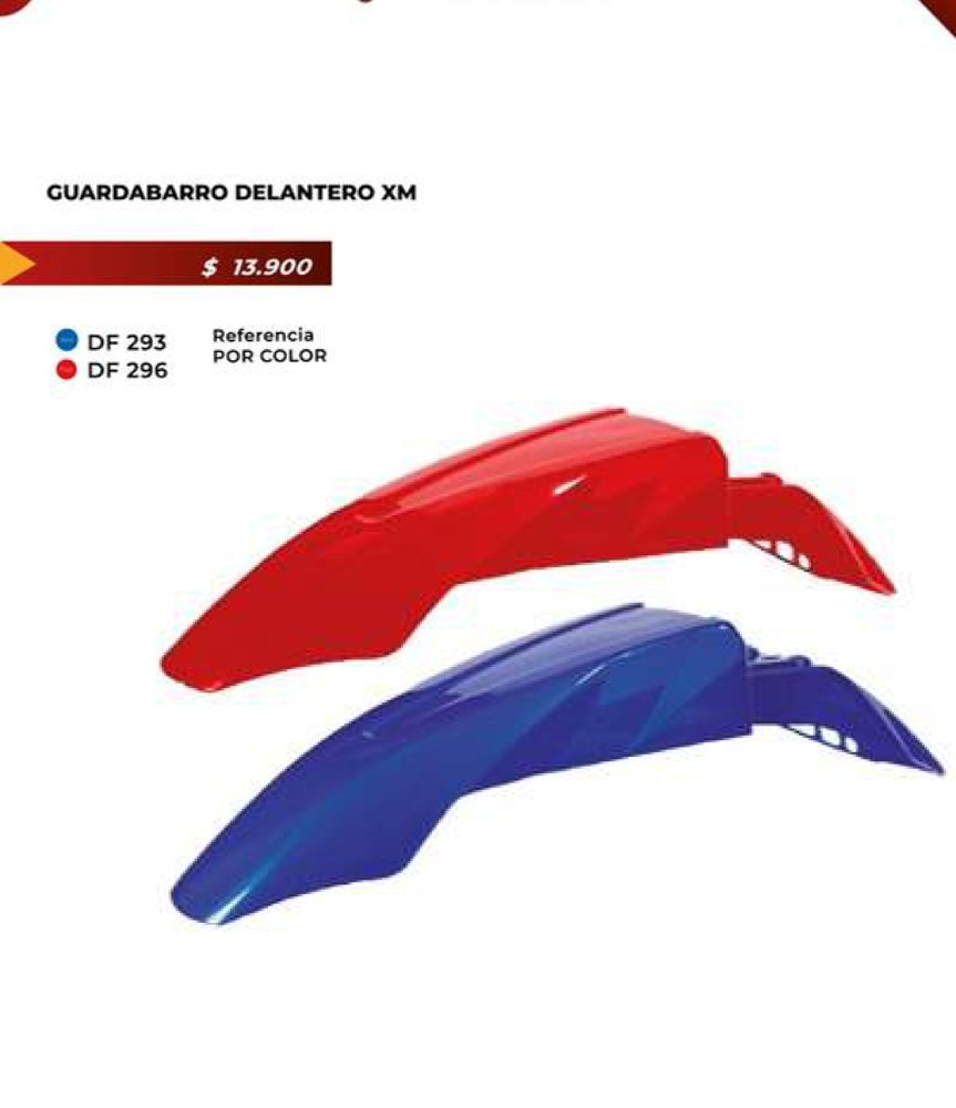 Guardabarro delantero XM DF 293