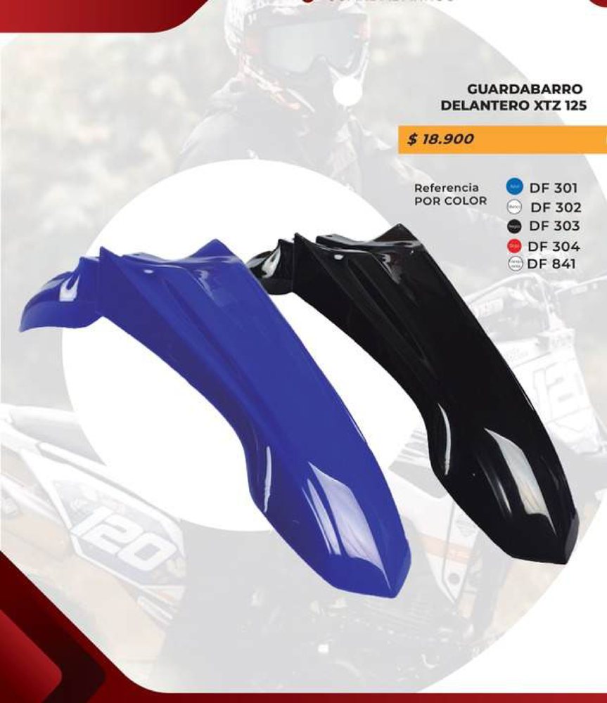Guardabarro delantero XTZ 125 DF 301