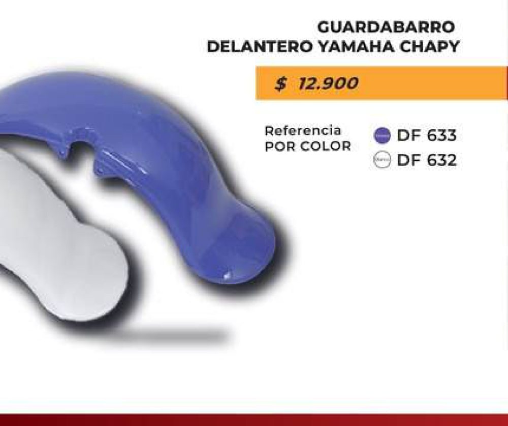Guardabarro delantero Yamaha Chappy DF 633