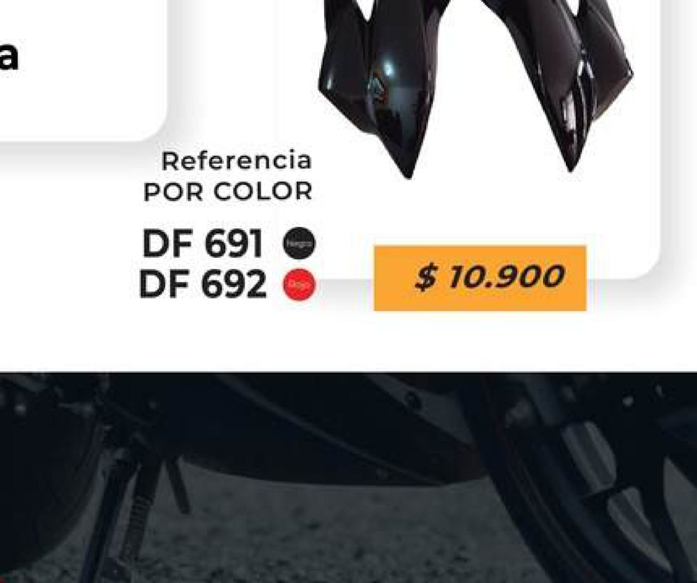 Juego de laterales carenaje CB 110 DF 691