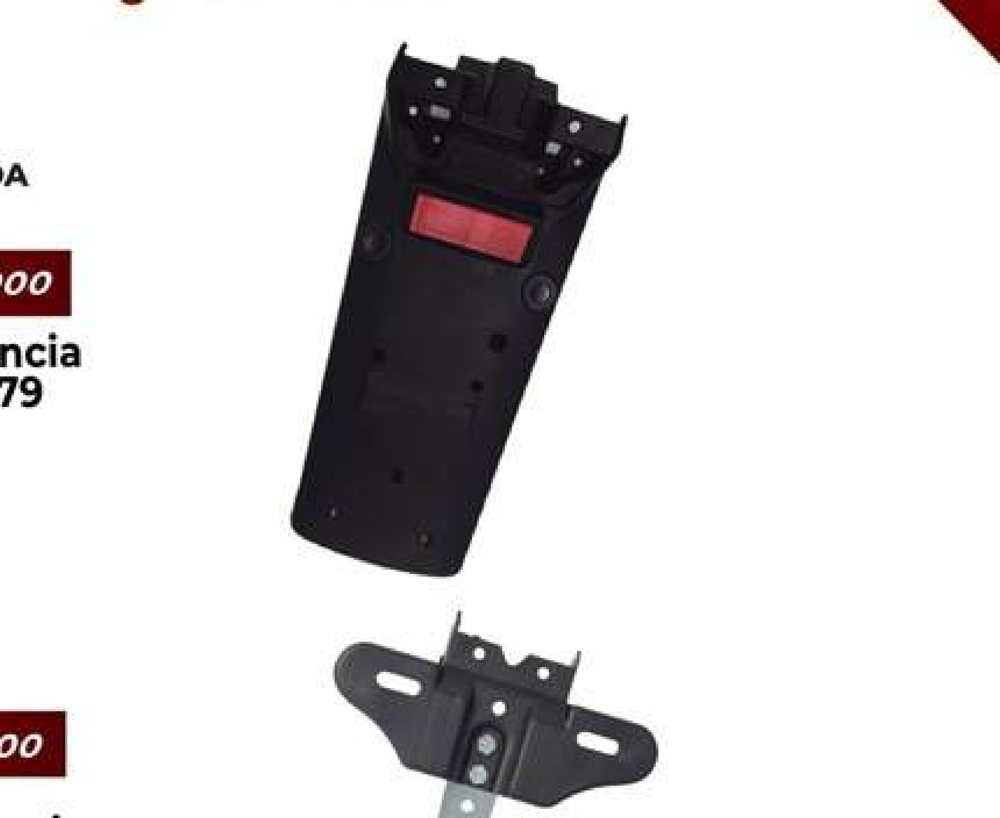 Porta placa Honda XR con tragaluz DF 779