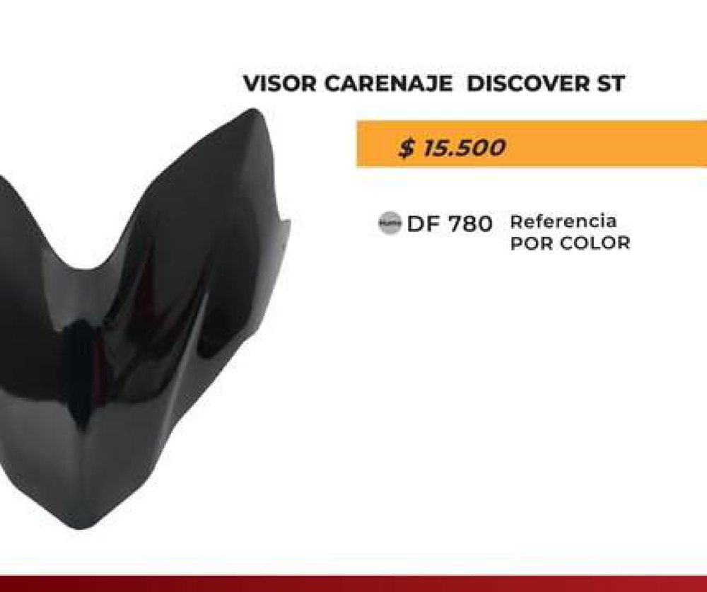 Visor carenaje Discover ST (color) DF 780