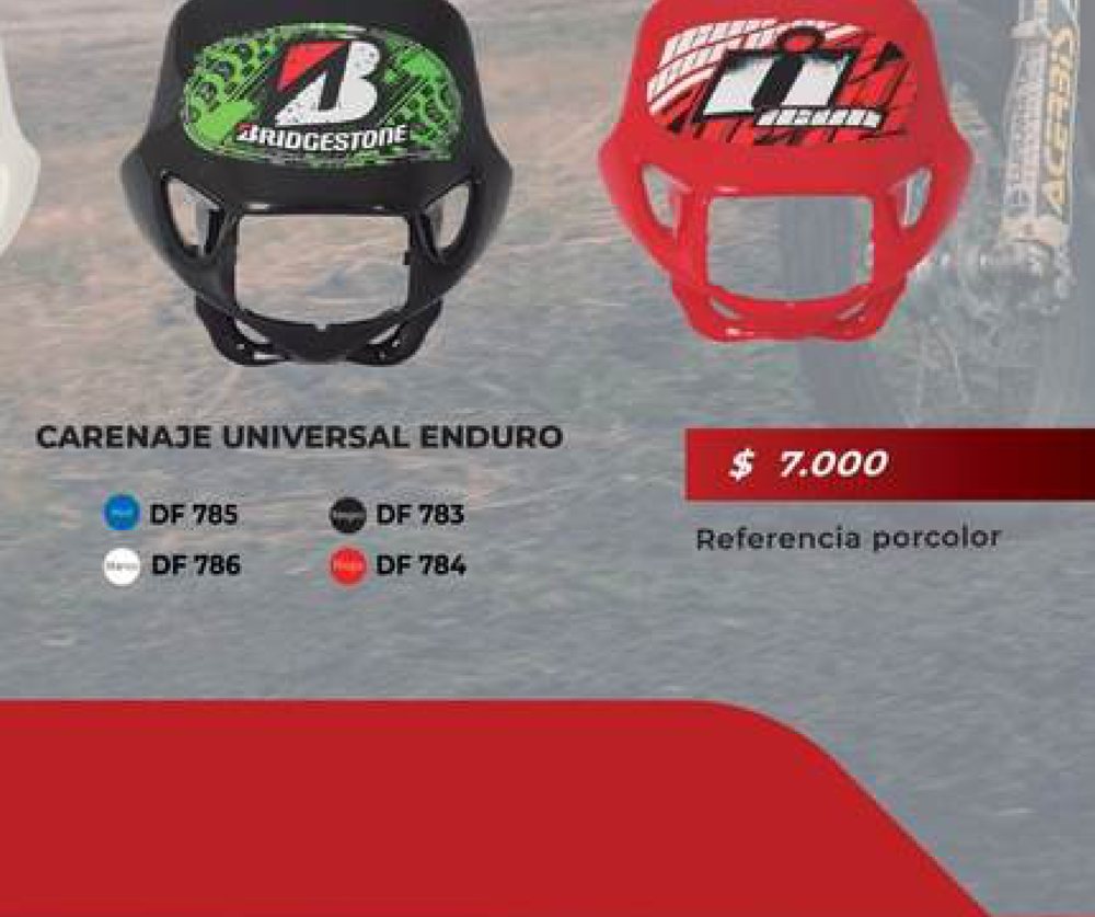 Carenaje universal enduro DF 785