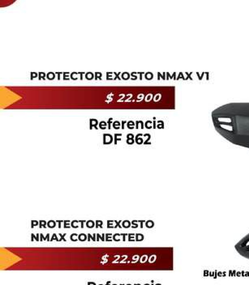 Protector exosto NMAX VT (bujes metalicos) DF 862