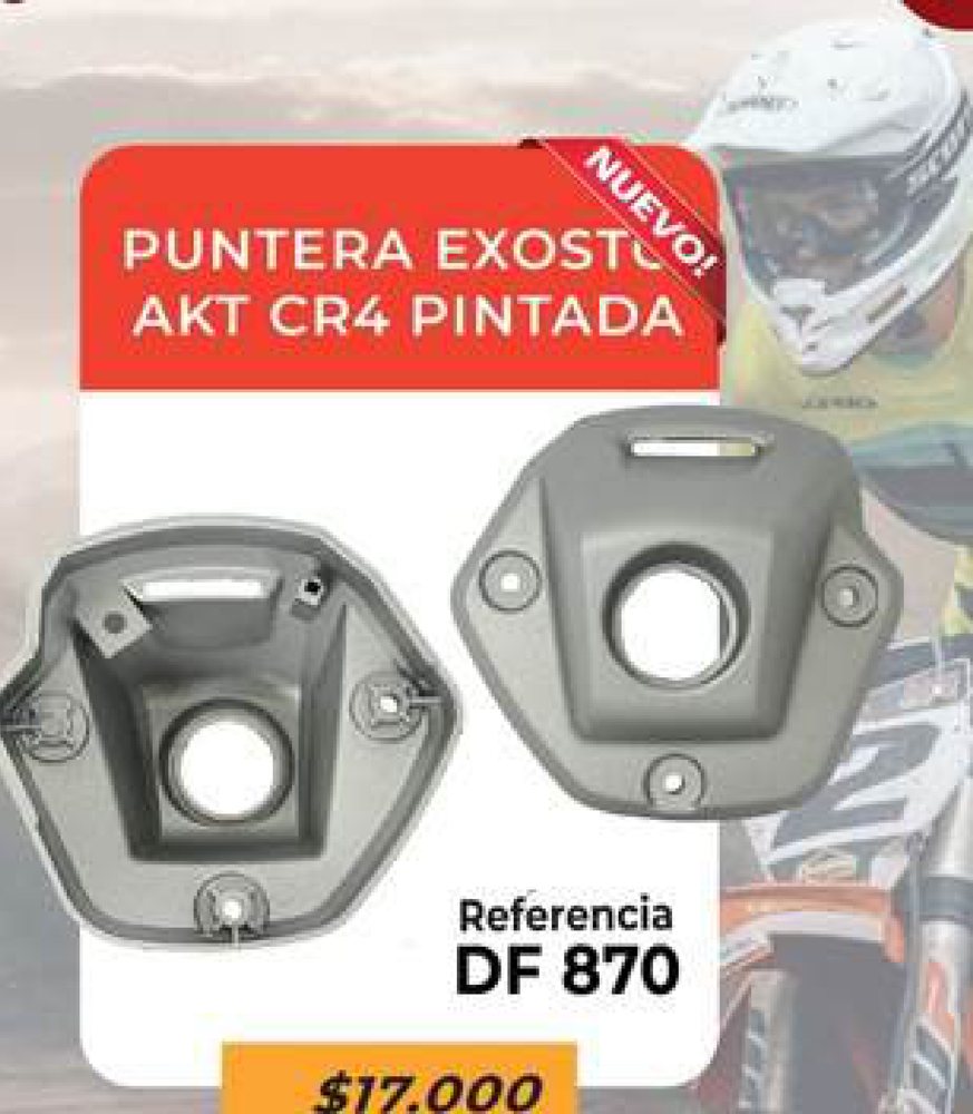 Puntera exosto AKT CR4 pintada DF 870