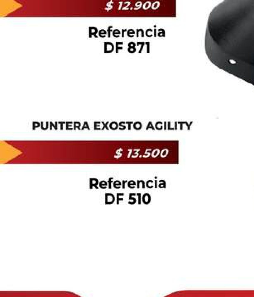 Puntera exosto AKT TTR DF 871