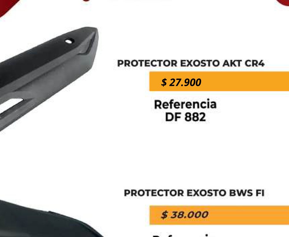 Protector exosto AKT CR4 DF 882