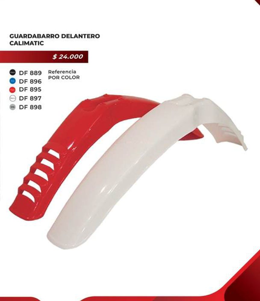 Guardabarro delantero Calimatic DF 889