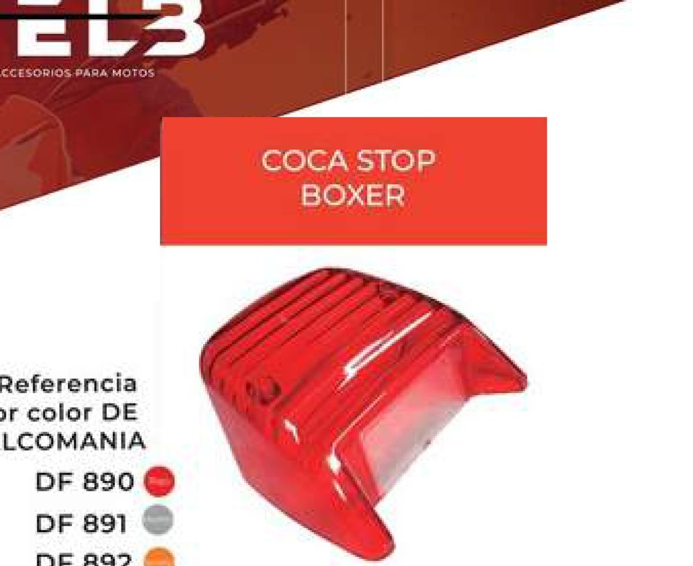 Cocas stop Boxer (por color de calcomania) DF 890
