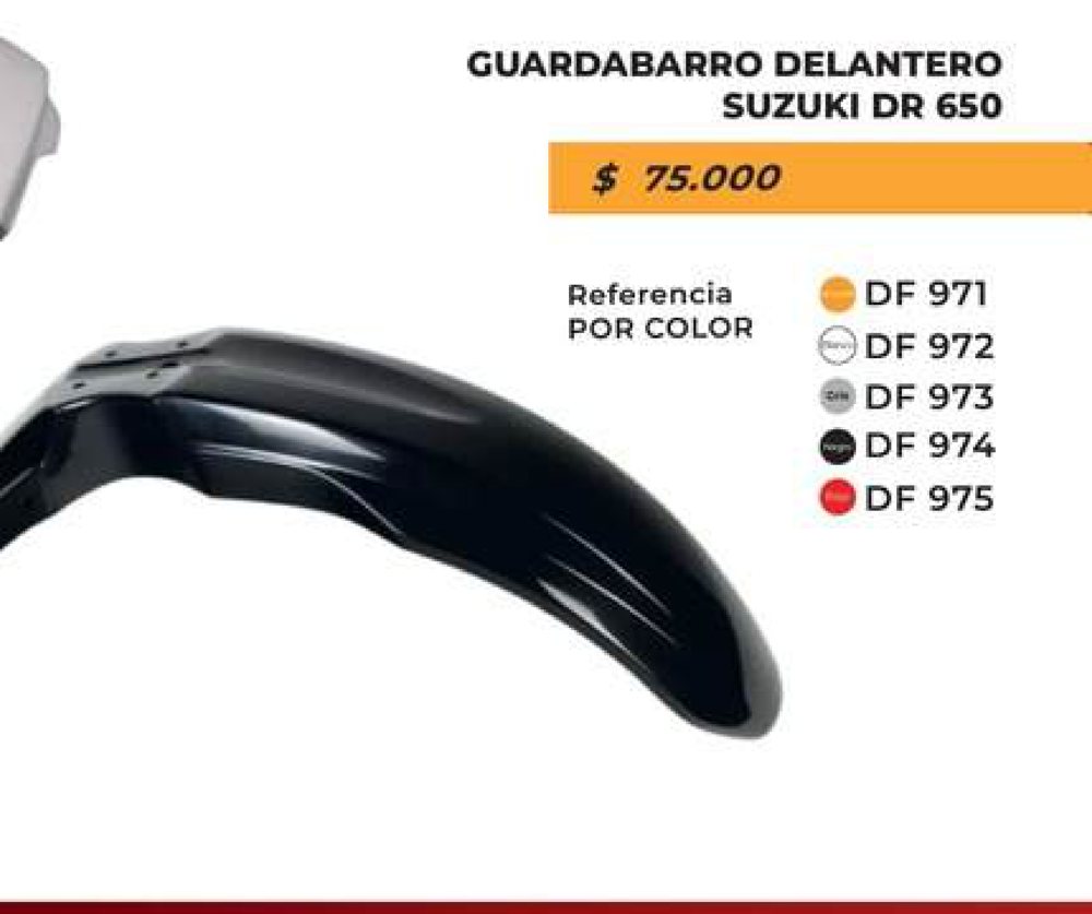Guardabarro delantero Suzuki DR 650 DF 971